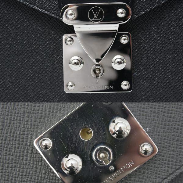 ルイヴィトン バッグ メンズ モンソー タイガ ビジネスバッグ アルドワーズ ブラック系 M32002 Louis Vuitton 中古