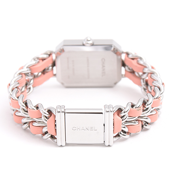 シャネル 時計 レディース プルミエール ロック Sサイズ 世界1200本限定 電池式 ホワイトシェル文字盤 ステンレス SS CHANEL H6359 中古