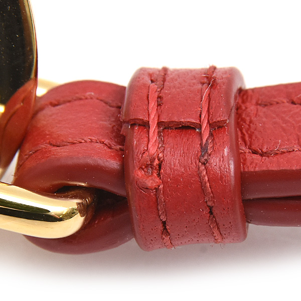 ミュウミュウ 小物 レディース マテラッセ リップケース バッグチャーム カーフ レッド MIUMIU 5TL518 中古