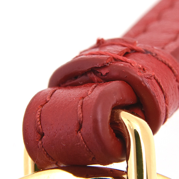 ミュウミュウ 小物 レディース マテラッセ リップケース バッグチャーム カーフ レッド MIUMIU 5TL518 中古