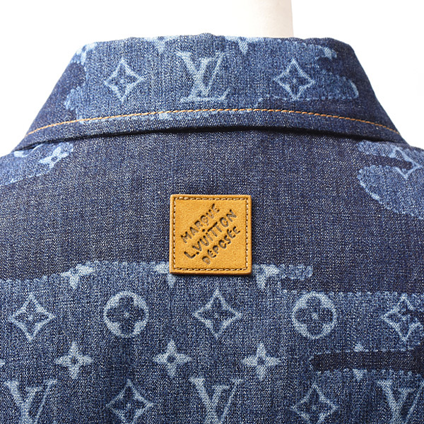 ルイヴィトン 衣類 メンズ モノグラムショートスリーブシャンブレーシャツ モノグラムシャンブレーショーツ セットアップ Louis Vuitton 1AIMJ8 1AILUB 未使用展示品