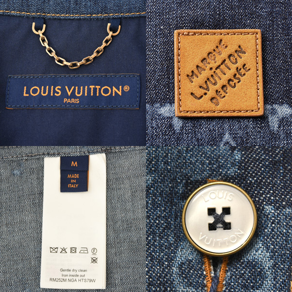 ルイヴィトン 衣類 メンズ モノグラムショートスリーブシャンブレーシャツ モノグラムシャンブレーショーツ セットアップ Louis Vuitton 1AIMJ8 1AILUB 未使用展示品