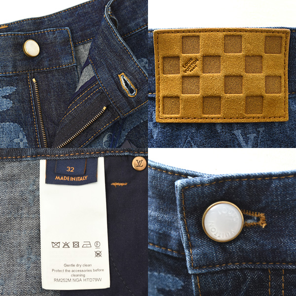 ルイヴィトン 衣類 メンズ モノグラムショートスリーブシャンブレーシャツ モノグラムシャンブレーショーツ セットアップ Louis Vuitton 1AIMJ8 1AILUB 未使用展示品