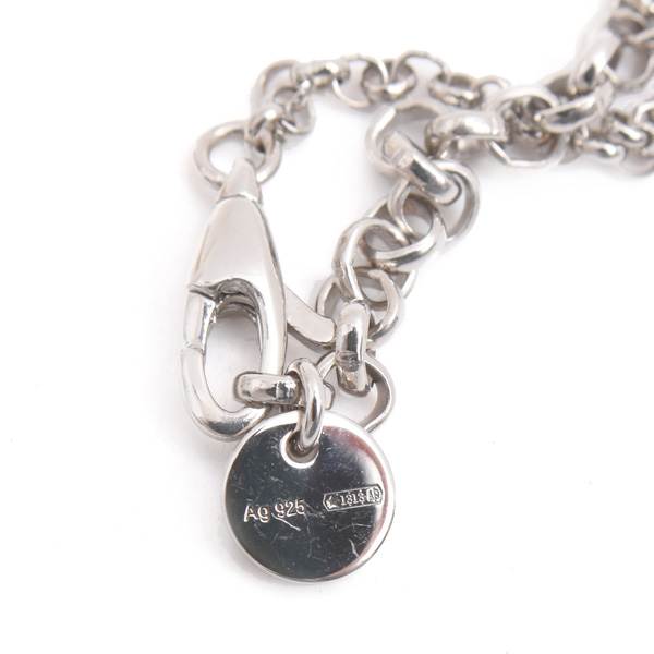 グッチ ネックレス メンズ インターロッキング ペンダント ネックレス AG925 シルバー 455535 GUCCI 中古