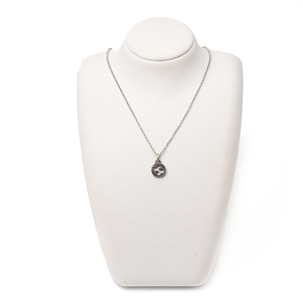 グッチ ネックレス メンズ インターロッキング ペンダント ネックレス AG925 シルバー 455535 GUCCI 中古