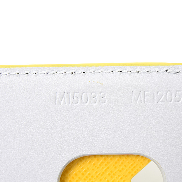 ルイヴィトン カードケース メンズ ポルトカルト マグネット iPhone マグセーフ モノグラムグロウ ライトグレー×イエロー Louis Vuitton M15033 中古