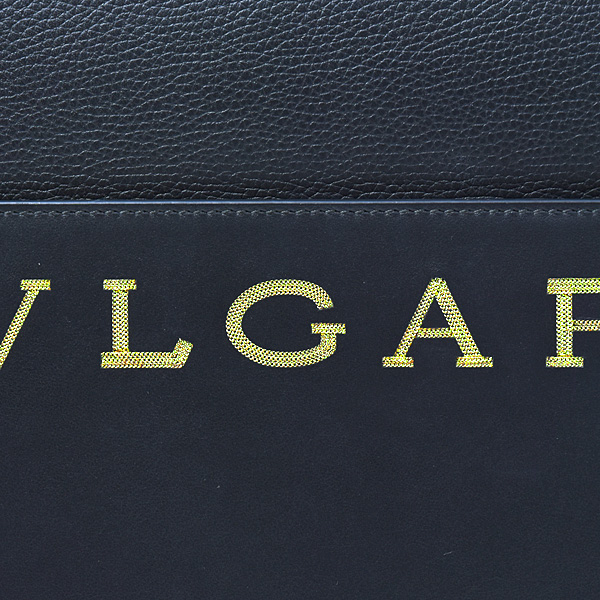 ブルガリ バッグ レディース ロゴ入り 2WAYショルダーバッグ ハンドバッグ レザー ブラック BVLGARI 292516 中古