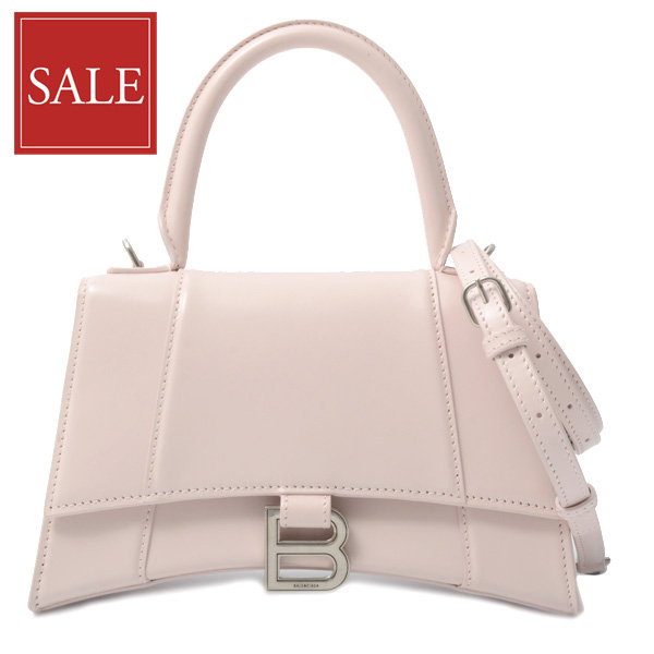 バレンシアガ バッグ レディース アワーグラス スモール 2WAY ハンド ショルダーバッグ ピンク BALENCIAGA 593546 中古