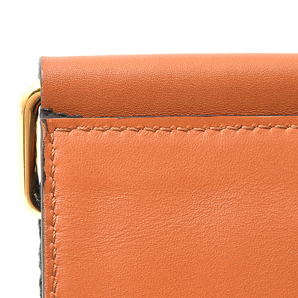 フェンディ ストラップ レディース ロゴ ショルダーストラップ ブラック ブラウン キャンバス カーフ FENDI 8AV156 中古