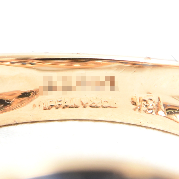 ティファニー 指輪 レディース サファイア ダイヤ ツイスト リング 11号 イエローゴールド TIFFANY 750YG 中古