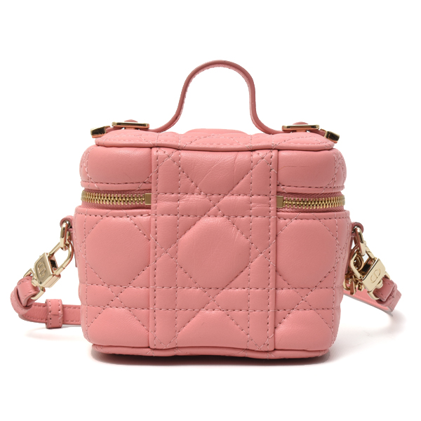 クリスチャンディオール バッグ レディディオール マイクロヴァニティ ショルダーバッグ ラムスキン Christian Dior 中古