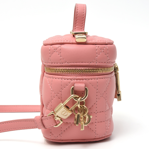 クリスチャンディオール バッグ レディディオール マイクロヴァニティ ショルダーバッグ ラムスキン Christian Dior 中古