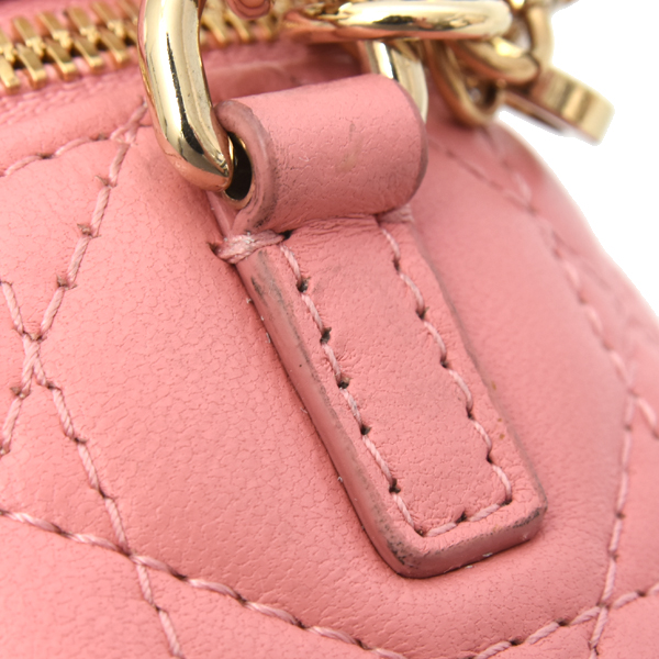 クリスチャンディオール バッグ レディディオール マイクロヴァニティ ショルダーバッグ ラムスキン Christian Dior 中古