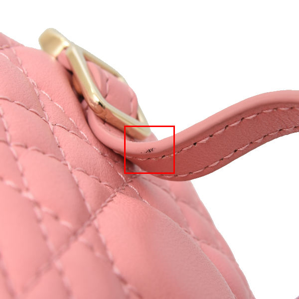 クリスチャンディオール バッグ レディディオール マイクロヴァニティ ショルダーバッグ ラムスキン Christian Dior 中古