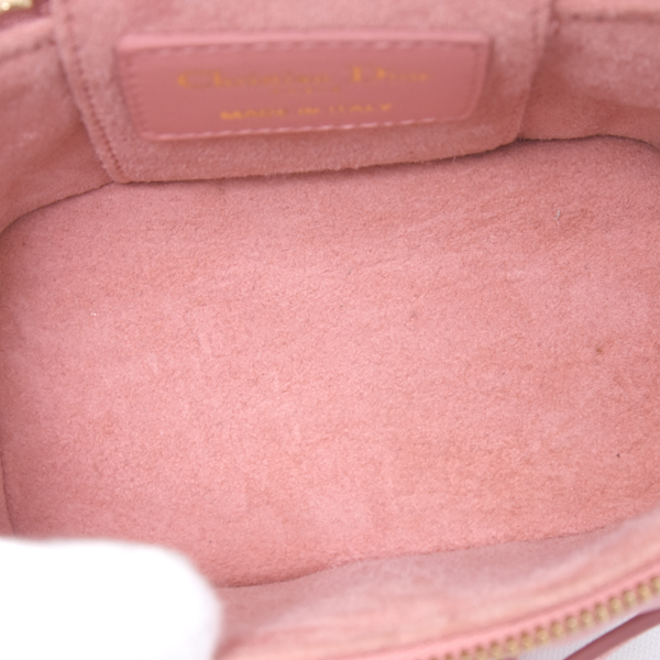 クリスチャンディオール バッグ レディディオール マイクロヴァニティ ショルダーバッグ ラムスキン Christian Dior 中古