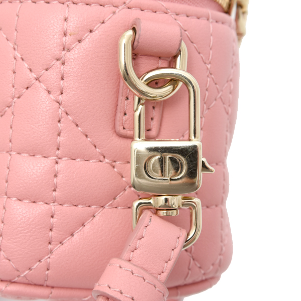 クリスチャンディオール バッグ レディディオール マイクロヴァニティ ショルダーバッグ ラムスキン Christian Dior 中古