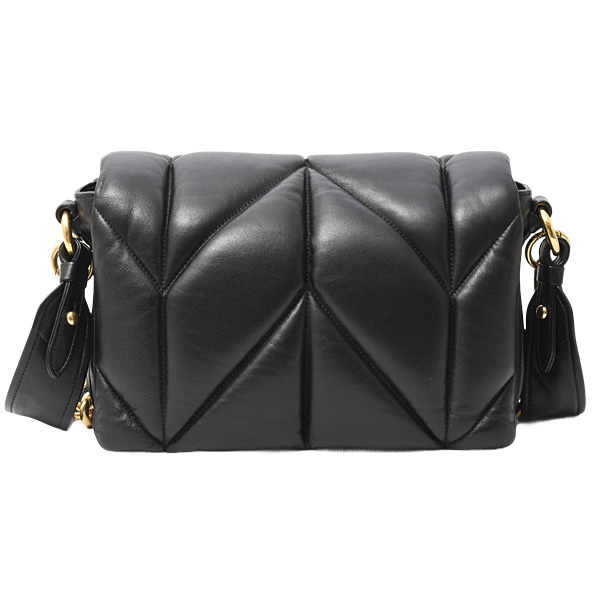 ミュウミュウ バッグ レディース キルティング チェーンバッグ ショルダー ナッパレザー NERO MIUMIU 5BD213 中古