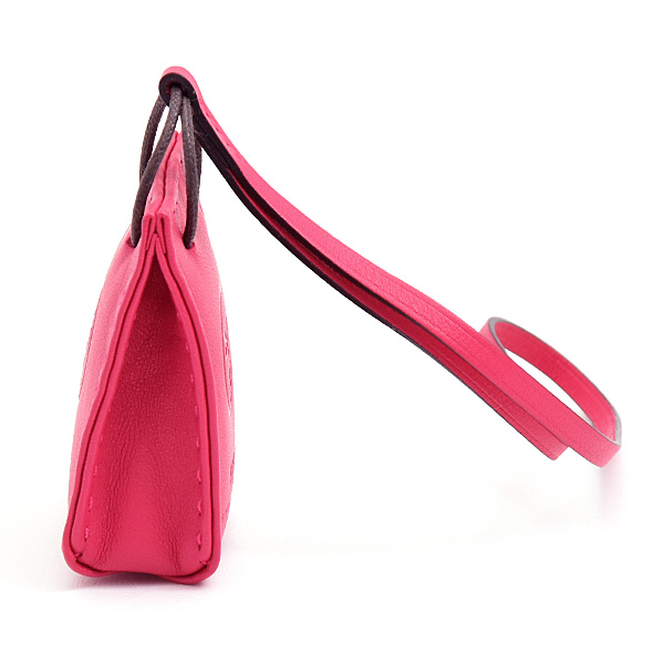 エルメス チャーム レディース サックオランジュ バッグチャーム Y刻印 ローズメキシコ ローズピンク アニューミロ HERMES 中古