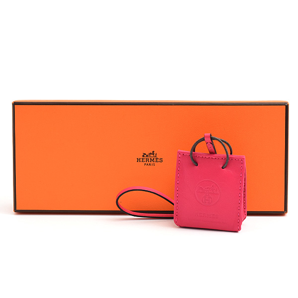 エルメス チャーム レディース サックオランジュ バッグチャーム Y刻印 ローズメキシコ ローズピンク アニューミロ HERMES 中古