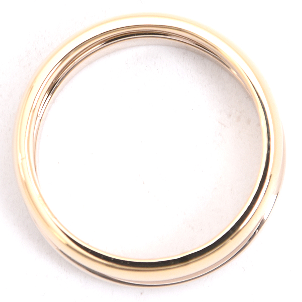 カルティエ 指輪 レディース ラブミー リング 53号 イエローゴールド ホワイトゴールド Cartier 750YG×WG 中古