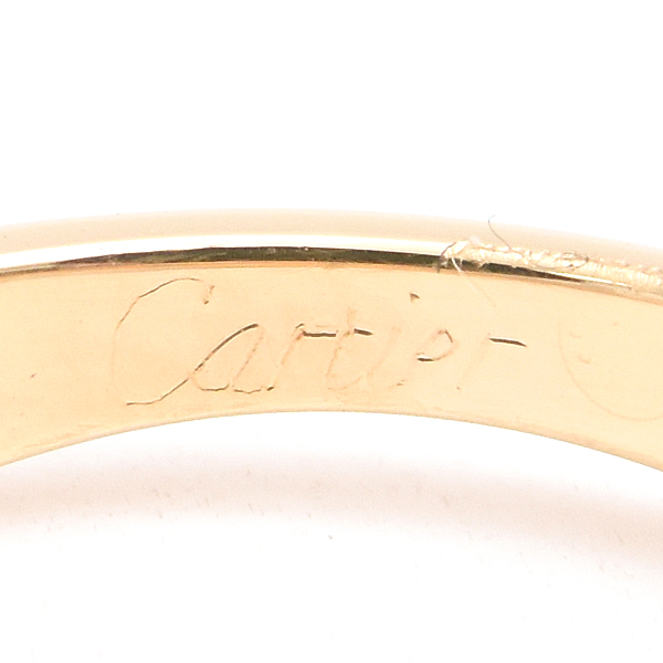 カルティエ 指輪 レディース ラブミー リング 53号 イエローゴールド ホワイトゴールド Cartier 750YG×WG 中古