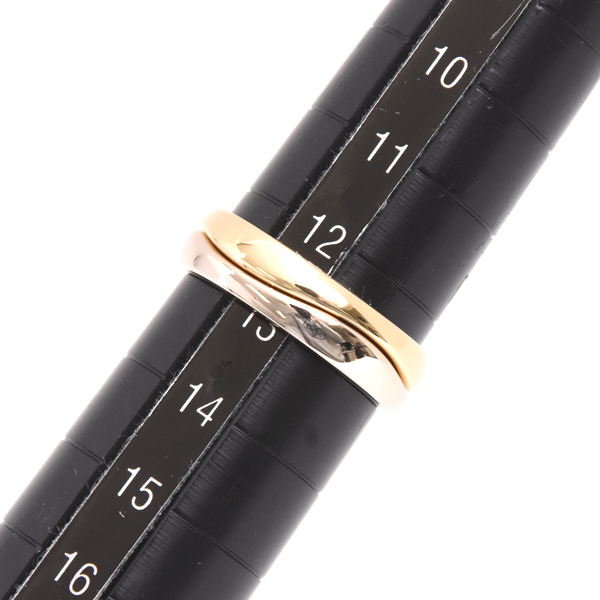 カルティエ 指輪 レディース ラブミー リング 53号 イエローゴールド ホワイトゴールド Cartier 750YG×WG 中古