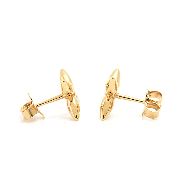 ルイヴィトン ピアス レディース ブックル ドレイユ スタッズ ルイゼット モノグラムフラワー ホワイト Louis Vuitton M00950 GP 中古