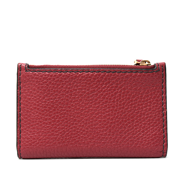 クリスチャンディオール ブランド小物 レディース 2つ折りカードケース ビー カーフ ボルドー Christian Dior 中古