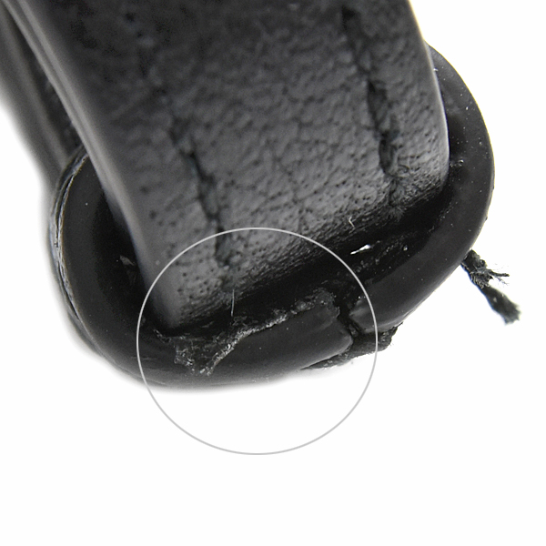 グッチ バッグ レディース GGエンブレム チェーンハンドバッグ ショルダーバッグ 2WAY ブラック グレインレザー 815277 中古j