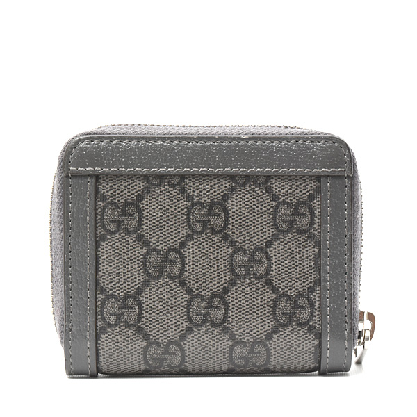 グッチ 財布 レディース オフィディア GGマーモント ラウンドファスナーコインケース レザー グレー 791744 中古