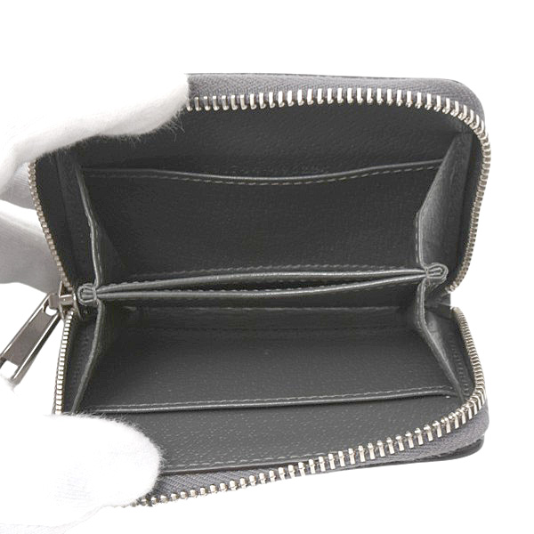 グッチ 財布 レディース オフィディア GGマーモント ラウンドファスナーコインケース レザー グレー 791744 中古