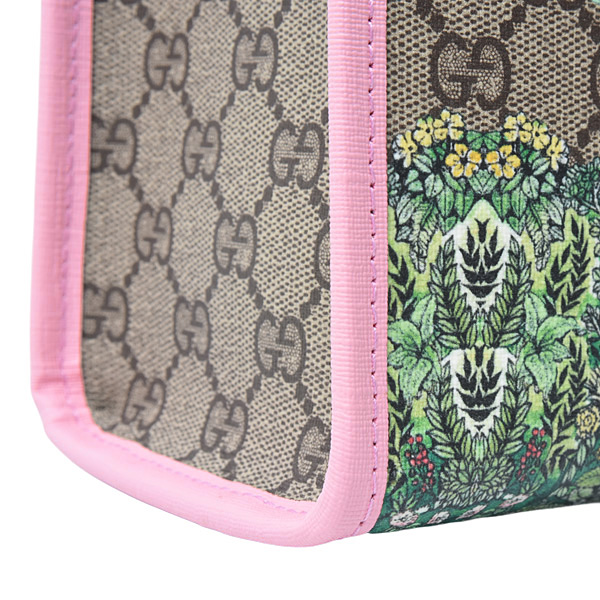 グッチ バッグ キッズ レディース トートバッグ チルドレンズ ヒグチユウココラボ ラビット GGスプリーム ベージュ×ピンク PVC GUCCI 630542 中古