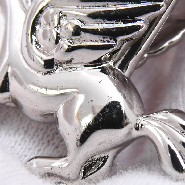 エルメス 小物 レディース ペガサス カデナ バッグチャーム シルバー HERMES メタル 中古