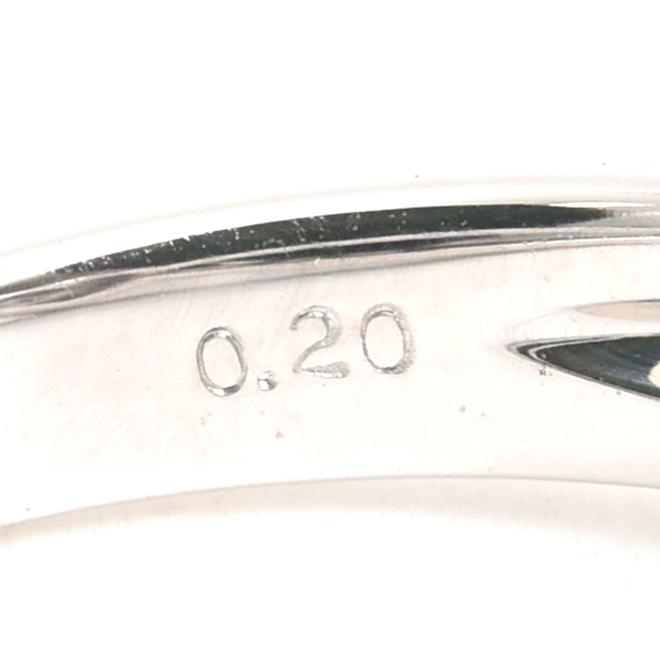 ポンテヴェキオ 指輪 レディース ハートモチーフ パヴェダイヤ リング D0.20ct 12号 ホワイトゴールド Ponte Vecchio K18WG 中古