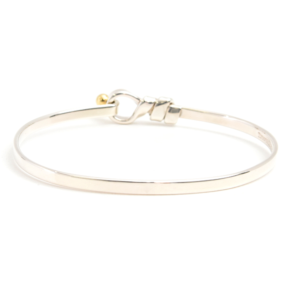 ティファニー バングル レディース フック&アイ バングル シルバー ゴールド TIFFANY SV925×750YG 中古