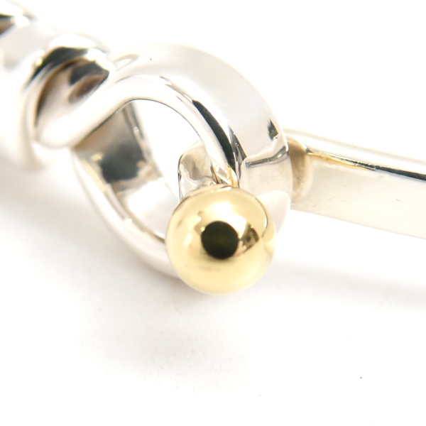 ティファニー バングル レディース フック&アイ バングル シルバー ゴールド TIFFANY SV925×750YG 中古