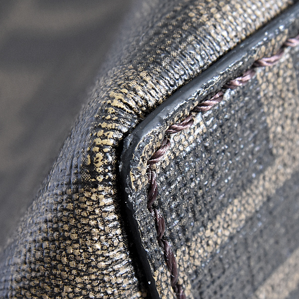 フェンディ バッグ メンズ レディース ズッカ トートバッグ 2WAY ブラウン PVC FENDI 7VA467 中古