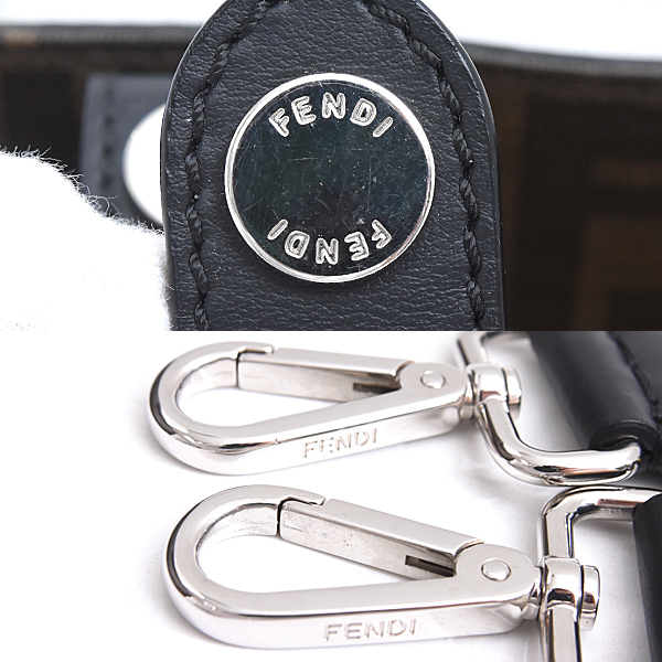 フェンディ バッグ メンズ レディース ズッカ トートバッグ 2WAY ブラウン PVC FENDI 7VA467 中古