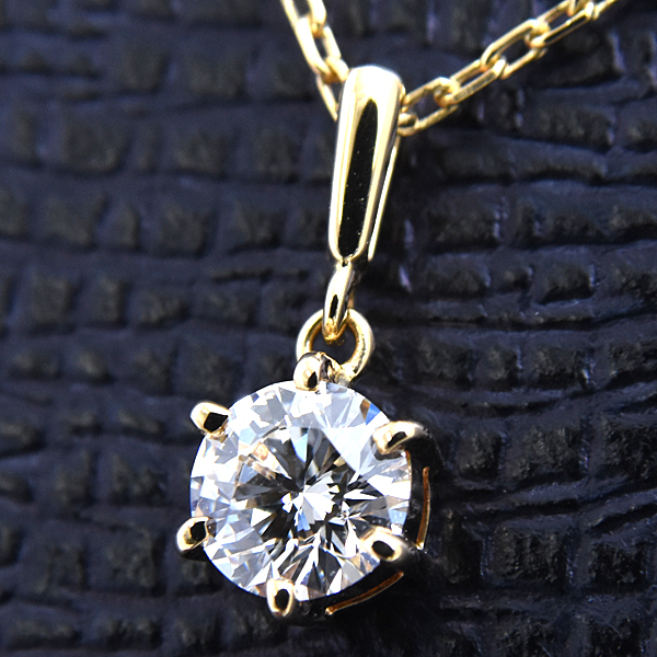 ミキモト ネックレス レディース ダイヤモンド ネックレス 0.540ct イエローゴールド MIKIMOTO K18 中古