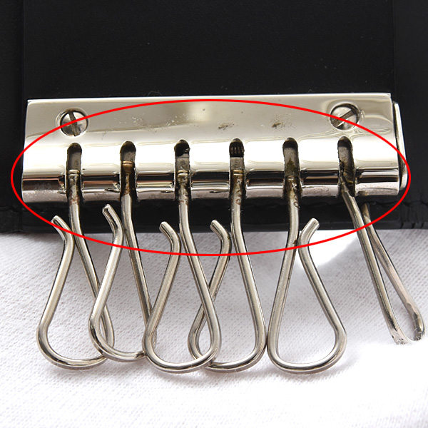 ゴヤール キーケース メンズ ヘリンボーン 6連キーケース PVC ブラック GOYARD 中古