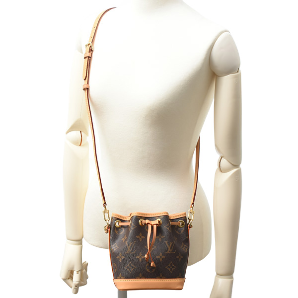 ルイヴィトン バッグ レディース ナノノエ モノグラム ハンドバッグ ショルダー Louis Vuitton M81266 中古