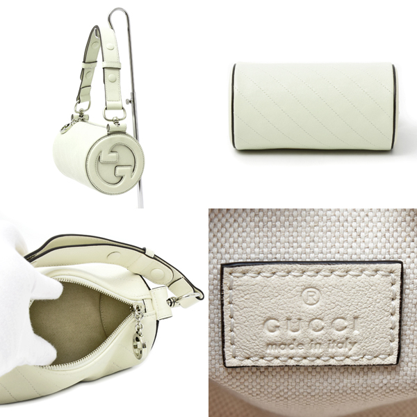 グッチ バッグ レディース ブロンディ ミニハンドバッグ ワンショルダーバッグ ホワイト系 760170 GUCCI 中古