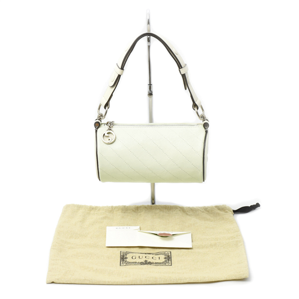 グッチ バッグ レディース ブロンディ ミニハンドバッグ ワンショルダーバッグ ホワイト系 760170 GUCCI 中古