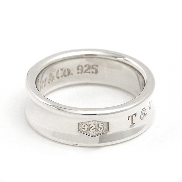 ティファニー 指輪 メンズ 1837 リング 実測15号 幅6.8mm スターリングシルバー TIFFANY SV925 Ag925 中古