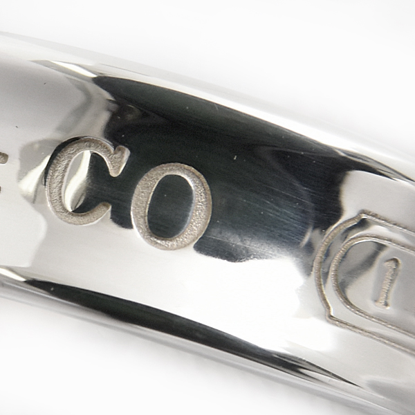 ティファニー 指輪 メンズ 1837 リング 実測15号 幅6.8mm スターリングシルバー TIFFANY SV925 Ag925 中古