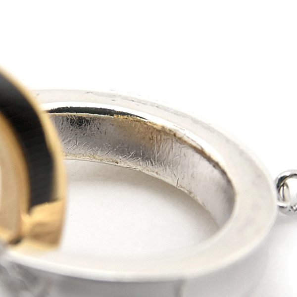 ティファニー ネックレス レディース 1837 インターロッキング サークル ペンダント シルバー イエローゴールド TIFFANY SV925×750YG 中古