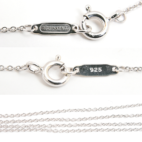 ティファニー ネックレス レディース 1837 インターロッキング サークル ペンダント シルバー イエローゴールド TIFFANY SV925×750YG 中古