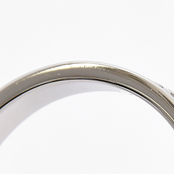 ティファニー 指輪 メンズ アトラス リング 17号強程度 幅4mm ホワイトゴールド TIFFANY 750WG K18 中古