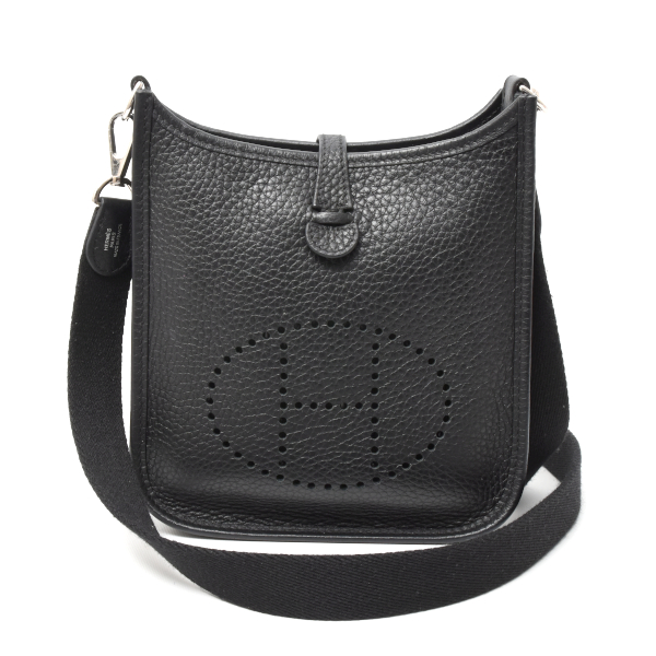 エルメス バッグ エヴリンTPM トリヨンクレマンス ショルダーバッグ W刻印 ブラック HERMES 中古