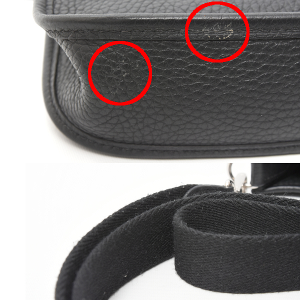 エルメス バッグ エヴリンTPM トリヨンクレマンス ショルダーバッグ W刻印 ブラック HERMES 中古